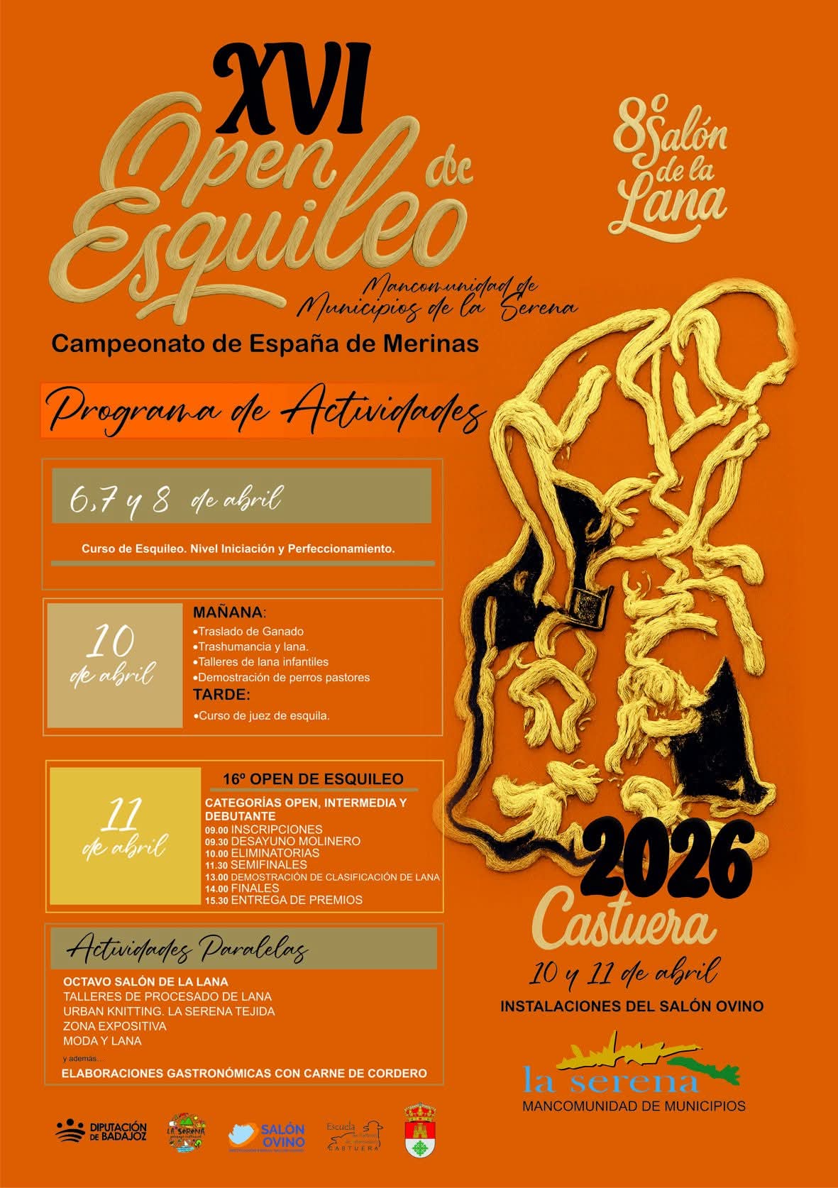 Campeonato de España de Merinas. XVI Open de Esquileo de Extremadura-Mancomunidad de La Serena