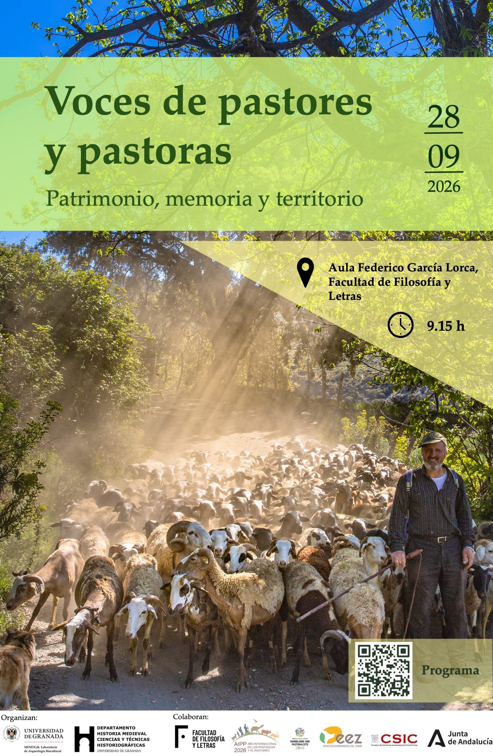 Jornada. «Voces de pastores y pastoras: patrimonio, memoria y territorio»