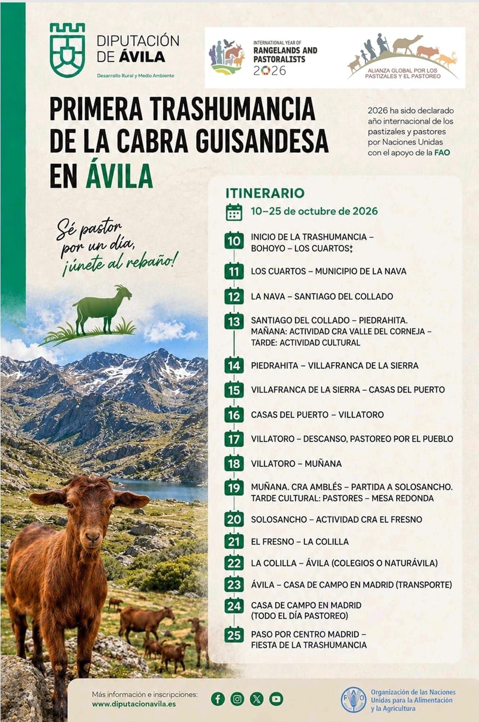 1ª Trashumancia de la Cabra Guisandesa en Ávila